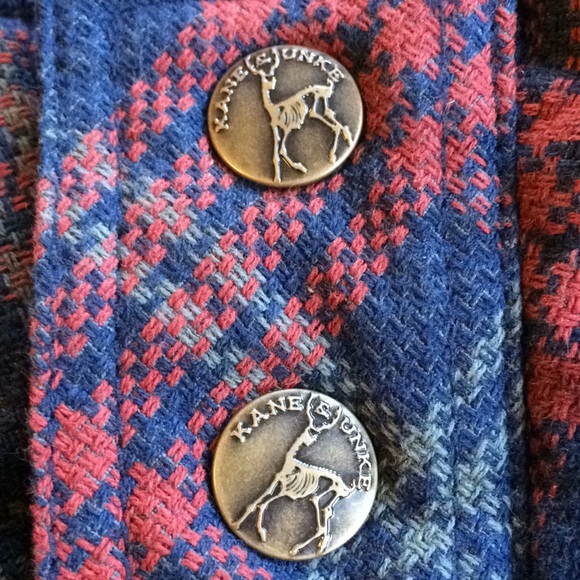 Kane & Unke Quilted Plaid Vest w/ Corduroy Yokes - Picture 6 of 8